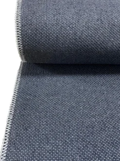 Baumwoll-Teppich ''Flor De Colores'' in Grau/ Weiß