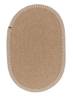 Baumwoll-Teppich in Beige