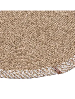 Baumwoll-Teppich in Beige