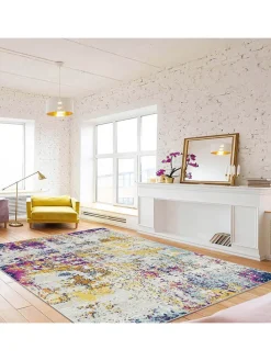 Baumwoll-Teppich "Woopamuk" in Bunt