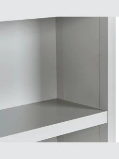 Bücherregal CLIO in Grau/Silber/Braun - (W) 72 x (H) 180 x (L) 35 cm