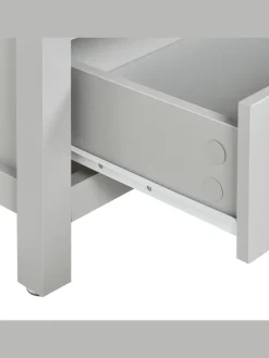 Bücherregal CLIO in Grau/Silber/Braun - (W) 72 x (H) 180 x (L) 35 cm