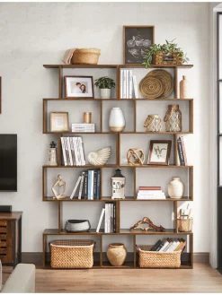 Bücherregal in Braun - (B)70 x (H)191,6 x (T)24 cm