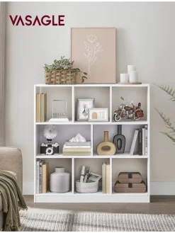 Bücherregal in Weiß - (B)97,5 x (H)100 x (T)30 cm