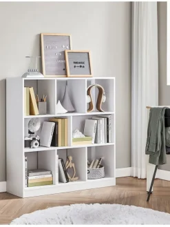 Bücherregal in Weiß - (B)97,5 x (H)100 x (T)30 cm