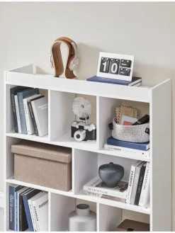 Bücherregal in Weiß - (B)97,5 x (H)100 x (T)30 cm