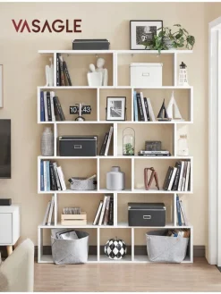 Bücherregal in Weiß - (B)70 x (H)191,6 x (T)24 cm