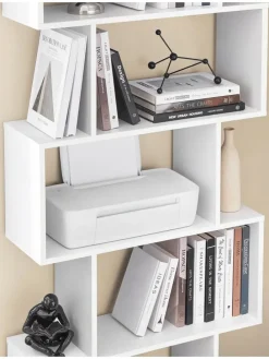 Bücherregal in Weiß - (B)70 x (H)191,6 x (T)24 cm