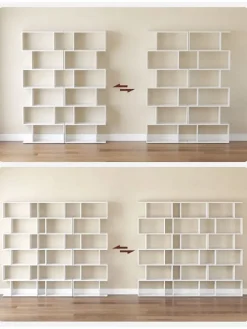 Bücherregal in Weiß - (B)70 x (H)191,6 x (T)24 cm