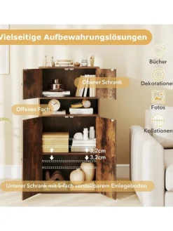 Bücherschrank 54 x 30 x 111 cm in Braun