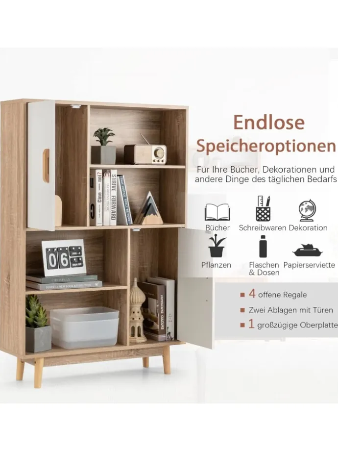 Bücherschrank in Weiß