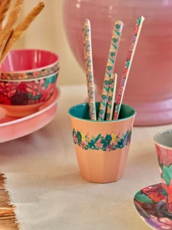 Becher in Beige/ Türkis - 250 ml