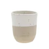 Becher in Weiß/ Beige - 320 ml