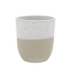 Becher in Weiß/ Beige - 320 ml