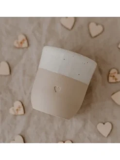 Becher in Weiß/ Beige - 320 ml