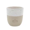 Becher in Weiß/ Beige - 320 ml
