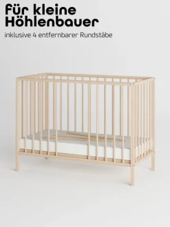 Beistellbett Matratze Cloud Air Rollen & Umbauseite - natur - Dreamy 4 in 1 Bett