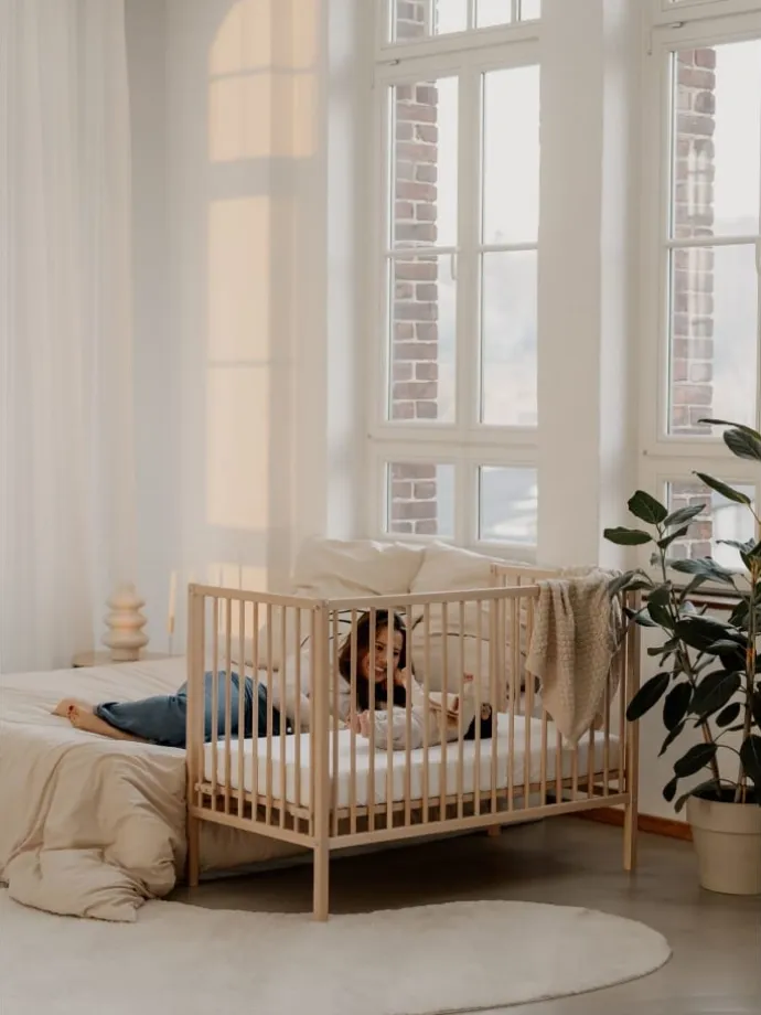 Beistellbett Matratze Cloud Air Rollen & Umbauseite - natur - Dreamy 4 in 1 Bett