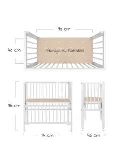 Beistellbett Premium Vario 2in1 - (auch für