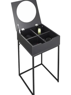 Beistelltisch "Abbott" in Schwarz - (B)45 x (H)77 x (T)45 cm