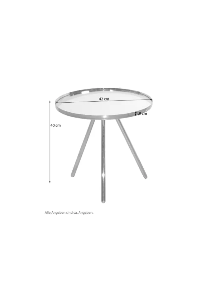 Beistelltisch Anke in messingfarben