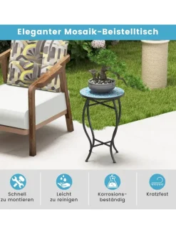 Beistelltisch Blumenhocker 2in1 in Blau