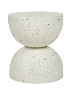 Beistelltisch CAORIA in Weiß - (W) 40 x (H) 46 x (L) 40 cm