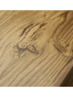 Beistelltisch 2er Set in Holzoptik/ Schwarz