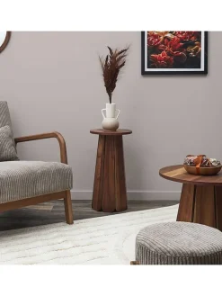 Beistelltisch in Braun - (H)55 x Ø 30 cm