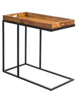 Beistelltisch in Braun / Sheesham / 34x70x65