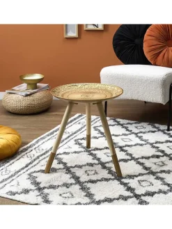 Beistelltisch in Gold - (H)42 x Ø 40 cm