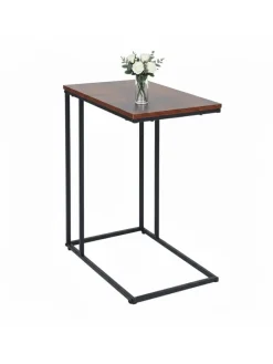 Beistelltisch in Schwarz/ Braun - (B)50 x (H)64 x (T)35 cm