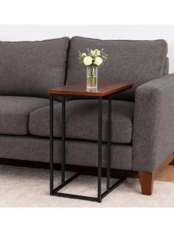 Beistelltisch in Schwarz/ Braun - (B)50 x (H)64 x (T)35 cm