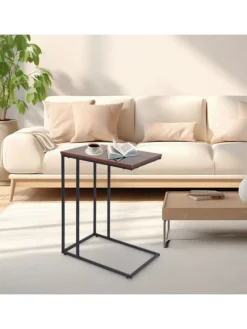 Beistelltisch in Schwarz/ Braun - (B)50 x (H)64 x (T)35 cm