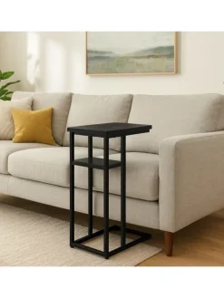 Beistelltisch in Schwarz - (B)40 x (H)60 x (T)30 cm