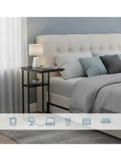 Beistelltisch in Schwarz - (B)40 x (H)60 x (T)30 cm