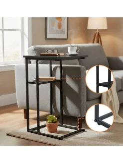 Beistelltisch in Schwarz - (B)40 x (H)60 x (T)30 cm