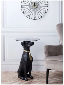 Beistelltisch in Schwarz - (H)66 x Ø 40 cm