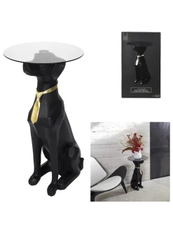 Beistelltisch in Schwarz - (H)66 x Ø 40 cm