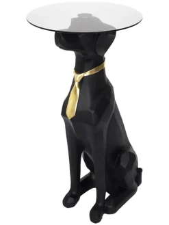 Beistelltisch in Schwarz - (H)66 x Ø 40 cm