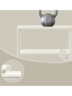 Beistelltisch in Weiß - (B)45 x (H)58 x (T)18 cm