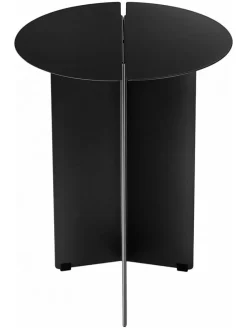 Beistelltisch "Oru" in Schwarz - (H)47 x Ø 35 cm