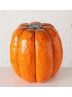 Beistelltisch "Pumpkin" in Orange - (H)42 x Ø 40 cm