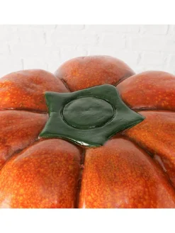 Beistelltisch "Pumpkin" in Orange - (H)42 x Ø 40 cm