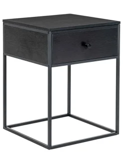 Beistelltisch "Vita" in Schwarz - (B)55 x (H)40 x (T)40 cm
