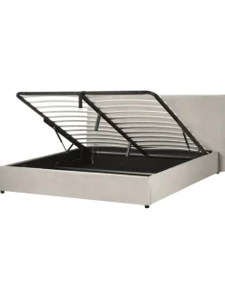 Bettgestell LAVAUR in Beige - (W) 203 x (H) 100 x (L) 220 cm