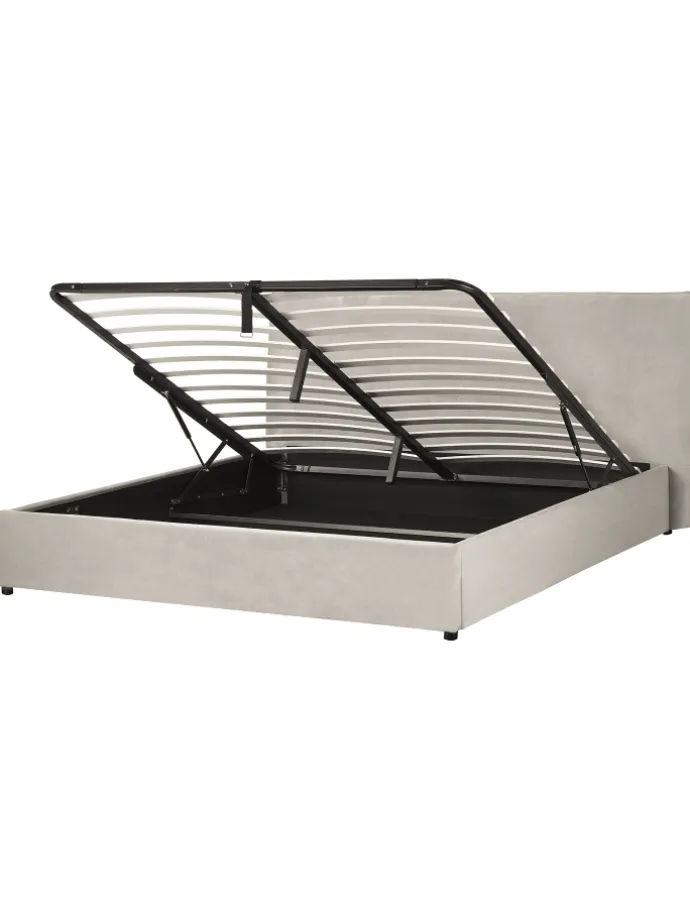Bettgestell LAVAUR in Beige - (W) 203 x (H) 100 x (L) 220 cm