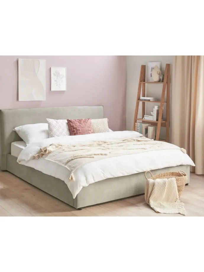 Bettgestell LAVAUR in Beige - (W) 203 x (H) 100 x (L) 220 cm