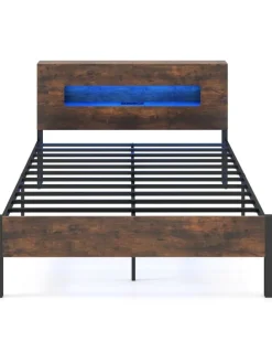 Bettgestell 140x200 cm in Braun