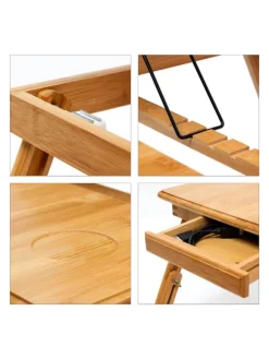 Betttablett in Natur- (B)72,5 x (H)30,5 x (T)35 cm